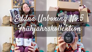 Wooly Unboxing 12 I Eddna No 5 I Frühjahrskollektion Järbo amp Svarta Faret 2024 [upl. by Prissy]