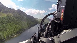 Flying the Typhoon Through the Mach Loop at Low Level [upl. by Naerb]