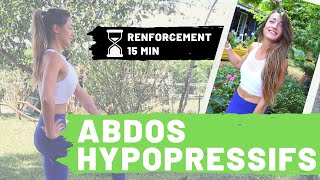 ABDOS HYPOPRESSIFS  VACUUM 15 MIN 🏃🏻‍♀️ Séance de Renforcement Abdos Profonds Avec Une Kiné 🐯 [upl. by Aihtenyc]