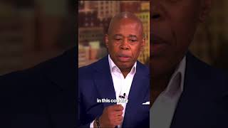 NYC Mayor Eric Adams Bristles When Accused Of Defending Trump On The View shorts [upl. by Randell]