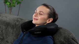 ELEEELS R5 Neck Care Massager  Unique Clamping and Kneading Massage Mechanism [upl. by Lesak]