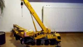 RC CRANE LIFT OTHER RC CRANE BIG SELF MADE RC CRANE RC CONSTRUCTION SITE LTM 1100 [upl. by Verlee]