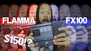 FLAMMA FX100 MULTIEFFECTS GUITAR PEDAL  Gear Review [upl. by Odrareve]