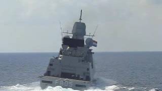 HNLMS Evertsen turns off coast of Somalia [upl. by Neural]