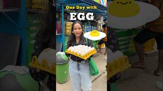 One day Fulla Eggs  Challenge  wait till the end 🥚🪺 funny foodchallenge [upl. by Roselin]