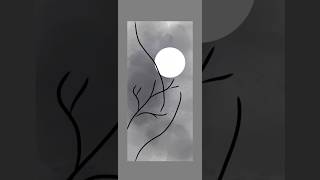 Serene Cloud Moon Illustration A Dreamy Night Sky Artworkquot [upl. by Yarod338]