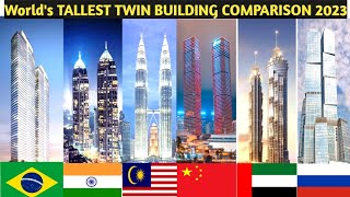 Worlds Tallest Twin Building Comparison [upl. by Georgianna2]