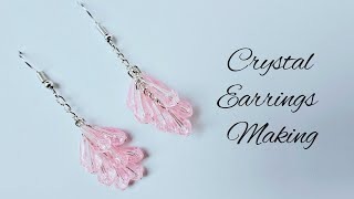 Crystal Earrings Making Diy Jewelry diy earrings [upl. by Mercie97]