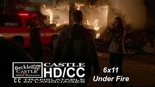 Castle 6x11 quotUnder Firequot Beckett Arrests the Arsonist HDCC [upl. by Ylrehc]