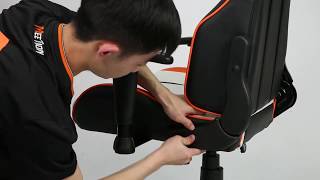 CHR15 Cheap White PC Racing Gaming Chair Installation [upl. by Lidaa193]