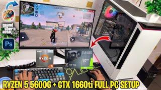 Future Ryzen 5 iGPU  GTX 1660ti Full Gaming PC Setup Build Rs 20k 🔥 for Free Fire GTA 5 Minecraft [upl. by Suiravat]