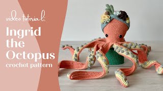 Octopus Amigurumi Crochet Pattern  Video Tutorial [upl. by Euseibbob153]