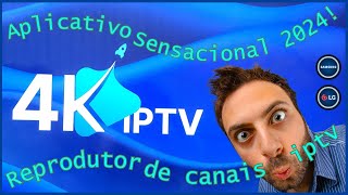 🔶️ 4K IPTV APP SENSACIONAL LIBERANDO TUDO NA SUA SMART TV SAMSUNG LG 2024 [upl. by Murry832]