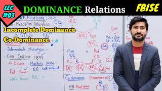 Dominance relationship  Incomplete dominance and Codominance  class 12 biology [upl. by Ettenajna]