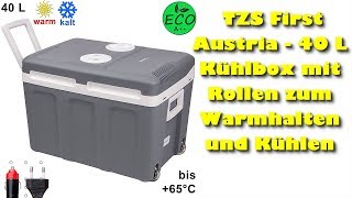 TZS First Austria 40 L Kühlbox mit Rollen zum Warmhalten und Kühlen Test [upl. by Roter382]