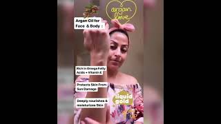 Argon Oil for Face Body amp Neck beautytips healthyglow influencer trending youtuber skincare [upl. by Mckee]