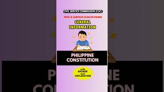 Civil service reviewer General Information philippineconstitution [upl. by Nyleek]