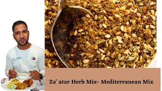 How to make ZaatarMediterranean MixChef Ben Chefholic  Sizzling foods [upl. by Manno294]