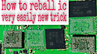 how to reball ic with stencil  how to reball CPU amp EMMC ic  Ic reballing new tricks [upl. by Naliorf]