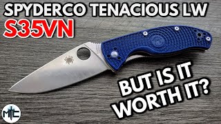 Spyderco Tenacious Lightweight S35VN Folding Knife  Overview and Review [upl. by Walker921]