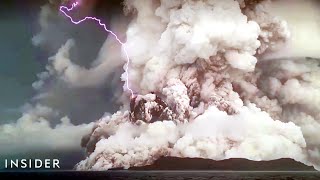 Video Captures Massive Volcanic Eruption In Tonga [upl. by Island]