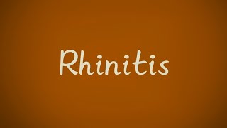 Rhinitis SiccaRhinitis CaseosaAllergic Rhinitis [upl. by Nov]