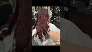 Sombre Burgundy Red Hair Attitude Group Pudu Plaza HQ Kuala Lumpur 📲HP 0162350968 😊 [upl. by Ahtamas]