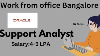 Bangalore office Job Oracle  45 LPA  Support role  Permanent job bangalorejobs [upl. by Dorcas]