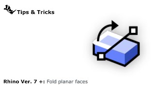 01 Fold Face with rhino3d [upl. by Kawasaki]