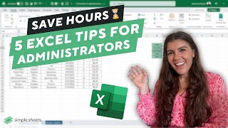 5 MustKnow Excel Tips for Administrators  Save Dozens of Hours [upl. by Anavahs]