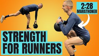 STRENGTH WORKOUT FOR RUNNERS  5 SIMPLE EXERCISES [upl. by Tillfourd]