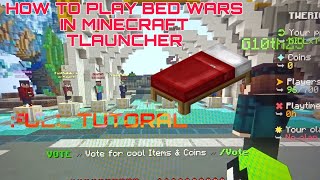 top  2 best bedwars servers for minecraft tlauncher  FULL TUTORIAL [upl. by Arvind]