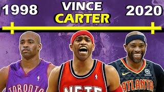 Timeline of VINCE CARTERS CAREER  Vinsanity  Half Man Half Amazing  Air Canada [upl. by Halet]