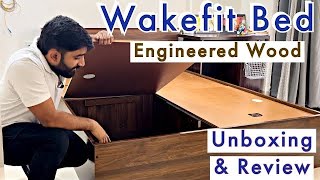 Wakefit Bed with Storage Unboxing amp Review 🛏️ Wakefit Taurus Queen Size Bed with Storage🔥review [upl. by Enylorac]