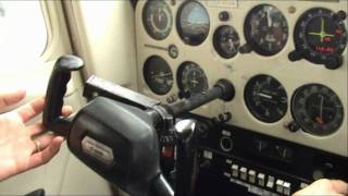 Cessna 152 cockpit flight training  approach landing shutdown [upl. by Kylie]