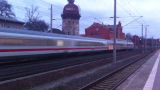 Durchfahrt eines IC in Rathenow [upl. by Enylodnewg]