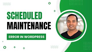 Solved Briefly Unavailable for Scheduled Maintenance Error in WordPress [upl. by Belloir]