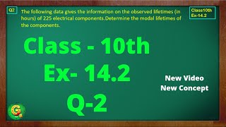 Ex 142 Q2 Class10  Statistics  Class10 Math  Class10 Ex 142 Q2  Green Board Classes [upl. by Eannaj]