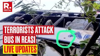 Reasi Terror Attack LIVE Updates Search Operations On After 9 Killed In Terror Attack On Bus Jammu [upl. by Sergias972]