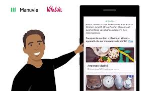 Histoires du programme Manuvie Vitalité  Application mobile [upl. by Ahseinek]