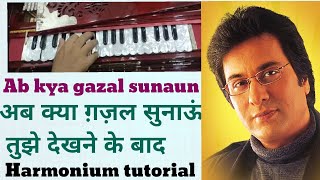 Ab kya Gazal sunaun Harmonium tutorial🎹Talat Aziz🎶क़ैसे सुकून पाऊँ तूझे देखने के बाद ग़ज़ल सीखिए🎶 [upl. by Redneval]