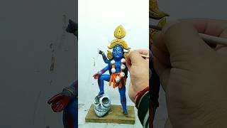 Kali maa ki Murti Mitti se banakar colour karna sikhe  kali art mahakali kalimaa art shorts [upl. by Anitsua716]