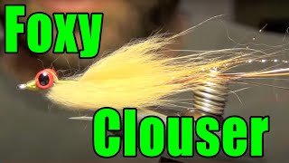 Foxy Clouser Fly Tying Instructions and How To Tie Tutorial [upl. by Anetta]