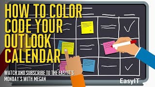 How To Color Code Your Microsoft Outlook Calendar [upl. by Nospmis]