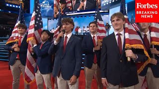 We Stood Guard UNC Fraternity Brothers Who Protected The American Flag Speak At The RNC [upl. by Leff]