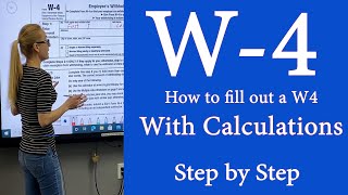 W4  IRS tax Form W4  How to fill out IRS Tax form with calculations 2024 is close to 2022 [upl. by Ulrika]