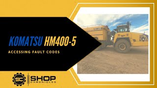 How to Read Komatsu Haul Truck Fault Codes  HM4005 HM3005 [upl. by Annanhoj522]