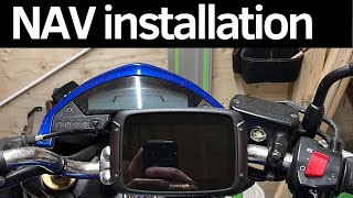 TomTom rider installation Honda Hornet  EASY tips and tricks [upl. by Htbazile]