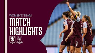 HIGHLIGHTS  Aston Villa Women 32 Crystal Palace Women [upl. by Dnyletak]