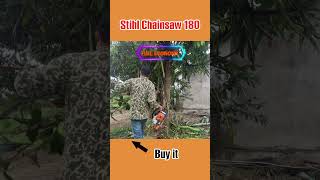 Stihl Chainsaw 180 Real experience  chainsaw worth buying [upl. by Wrennie]